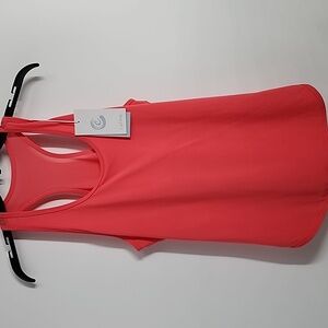 NEW Johnny Was Calme Size XSmall effect draped Racerback Tank Top coral